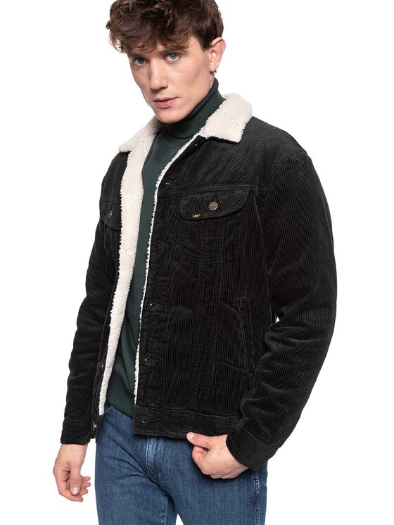 Lee Lee Kurtka zimowa SHERPA RIDER Czarny Regular Fit