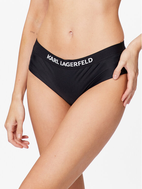 KARL LAGERFELD Bikini apakšdaļa 230W2214 Melns