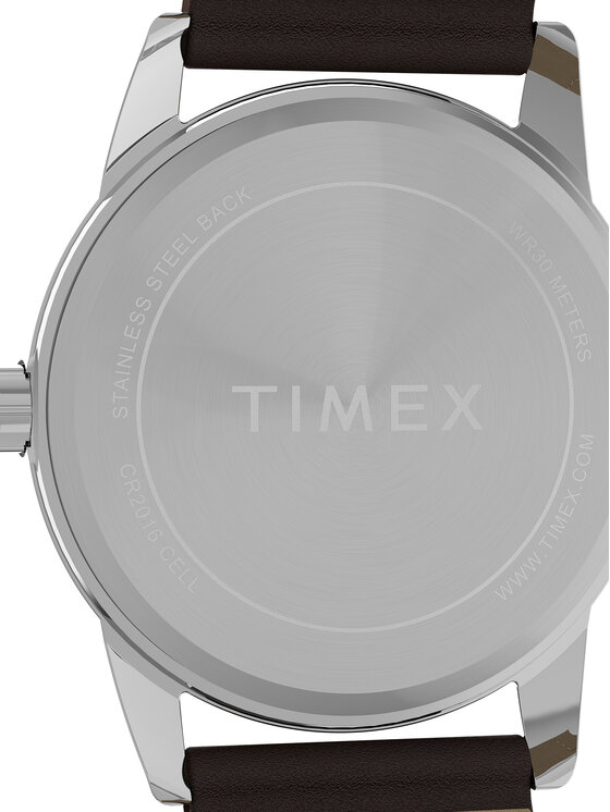 Timex Timex Ročna ura Easy Reader Classic TW2Y12600 Rjava