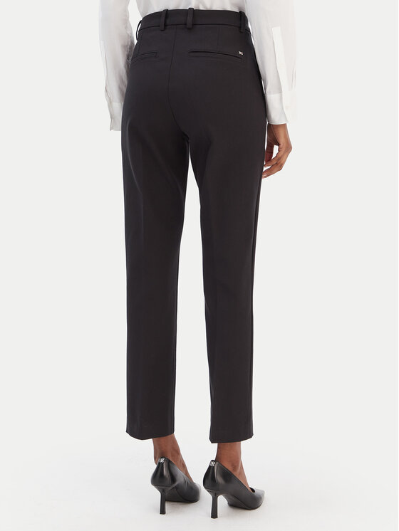 Tommy Hilfiger Tommy Hilfiger Pantaloni chino Gabardine WW0WW48350 Nero Slim Fit