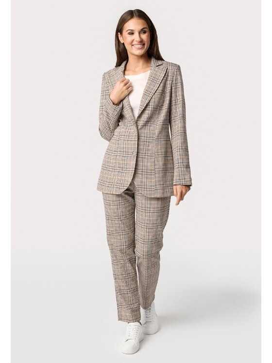 QUIOSQUE QUIOSQUE Marynarka Quiosque 8VF005123 Beżowy Regular Fit
