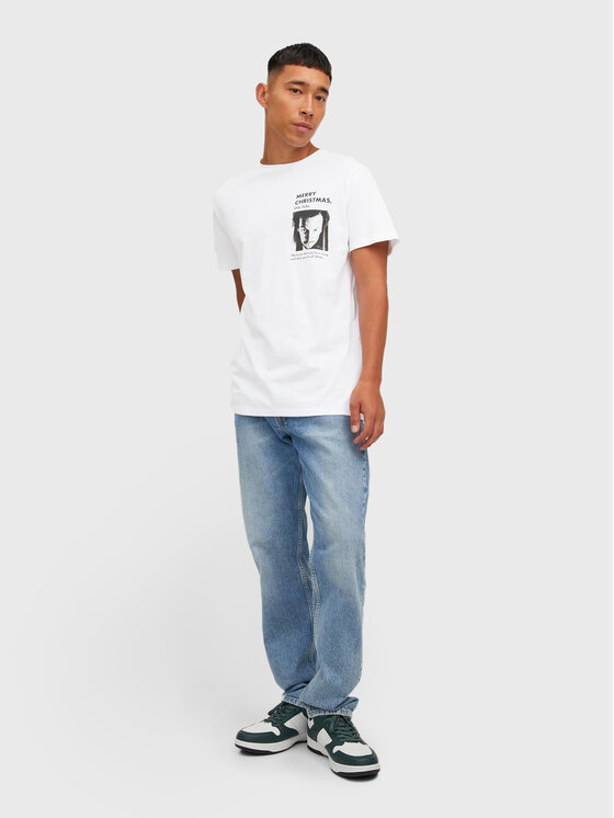 Jack&Jones Jack&Jones T-Shirt Home 12222006 Λευκό Regular Fit
