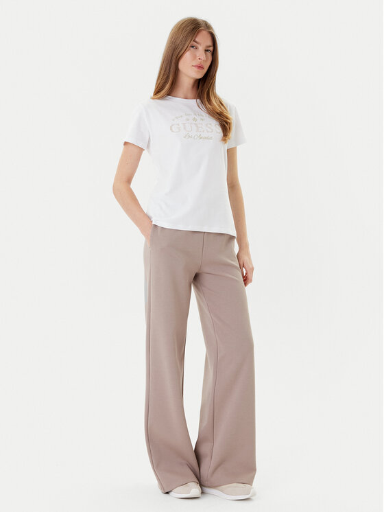 Guess Guess Tričko V5YI13J 1314 Biela Regular Fit