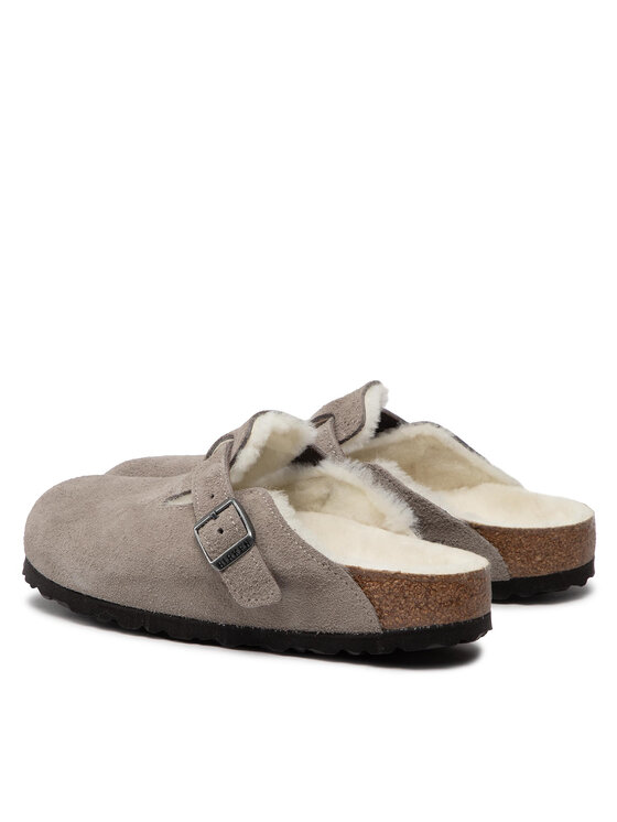 Birkenstock Birkenstock Παντόφλες Σπιτιού Boston Vl/ Shearling 1017651 Γκρι