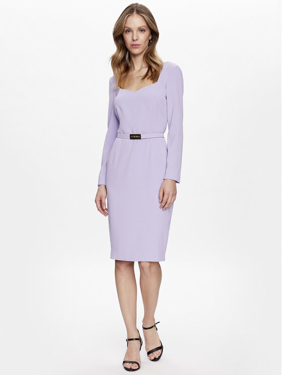 PINKO Pinko Koktejlové šaty Mendosa 100559 7624 Fialová Regular Fit