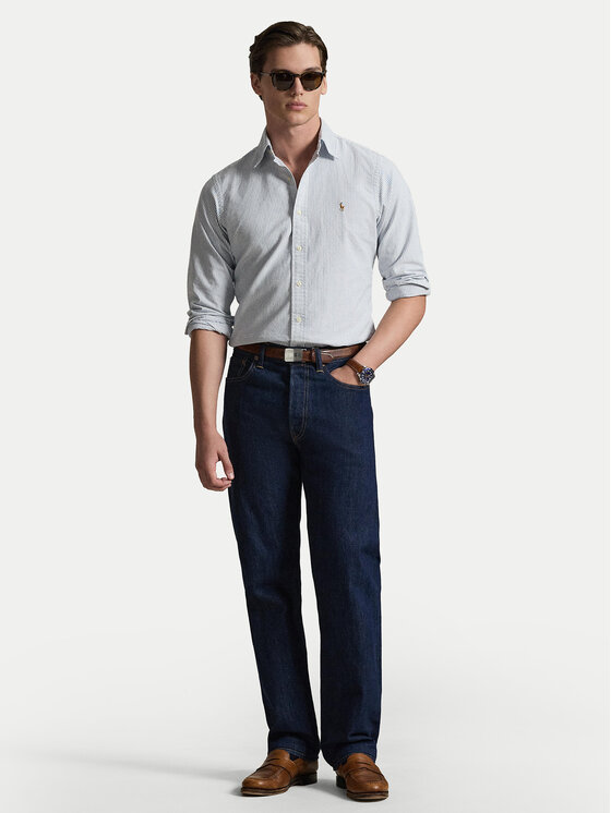 Polo Ralph Lauren Polo Ralph Lauren Koszula 710953704501 Błękitny Custom Fit