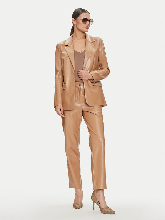 Guess Guess Marynarka W4YN50 WF8P0 Brązowy Regular Fit