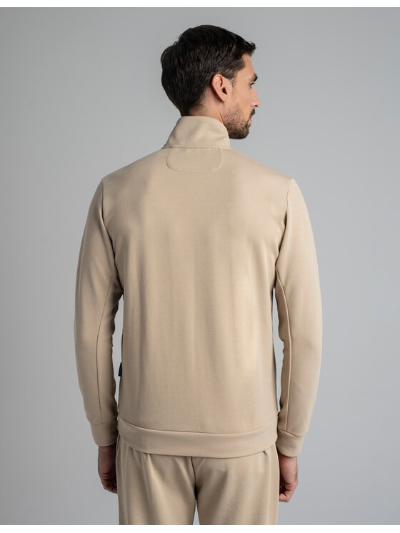 Borgio Borgio Bluza Bisenti Beżowy Slim Fit