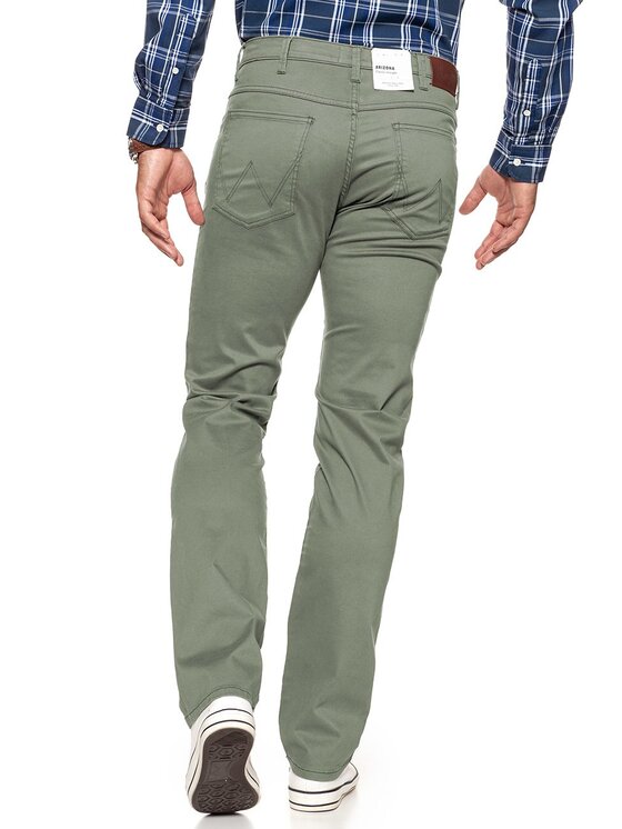Wrangler Wrangler Pantaloni di tessuto ARIZONA Verde Straight Fit
