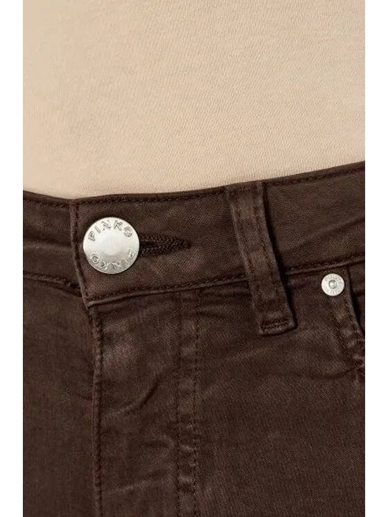 PINKO PINKO Pantaloni chino 67687 Marrone Regular Fit