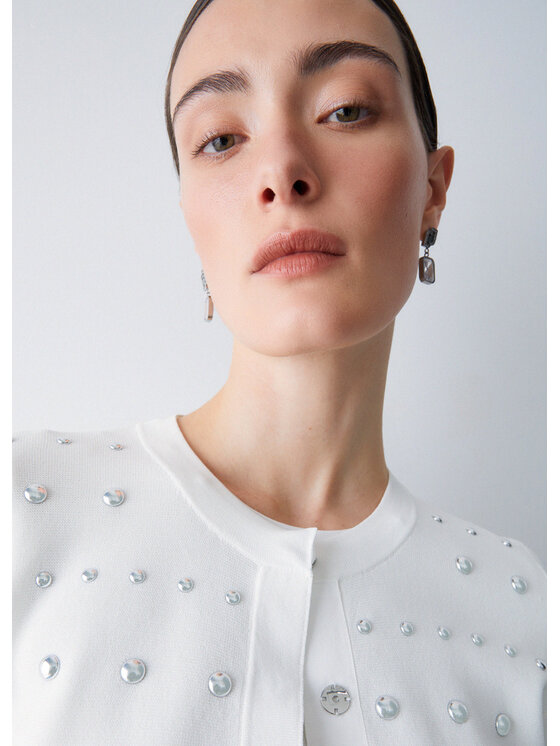 Liu Jo Liu Jo Cardigan WA6090MS55N10701 Bianco Regular Fit