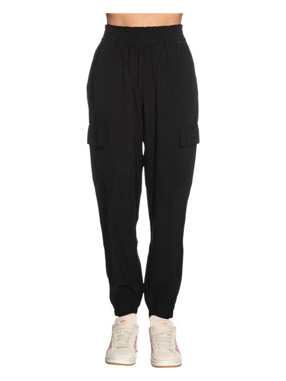 ONLY ONLY Spodnie cargo 15245364-nero Czarny Regular Fit