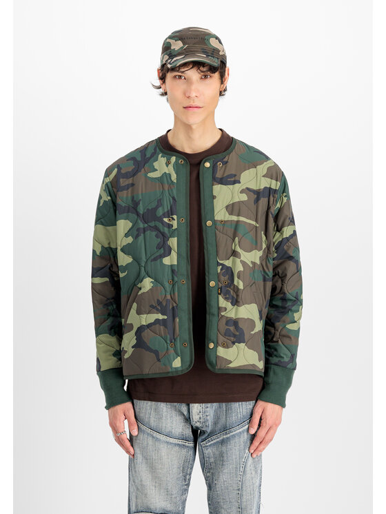 Alpha Industries Alpha Industries Kurtka zimowa Studio M-51 Fishtail Backprint (2in1) Field Jacket Zielony Loose Fit