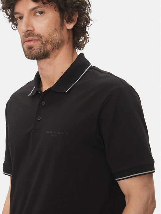 Armani Exchange Armani Exchange Polokošile XM000489 AF13026 UC001 Černá Regular Fit