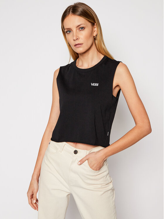 Vans Topiņš Junior V Muscle Crop VN0A4DNG Melns Cropped Fit