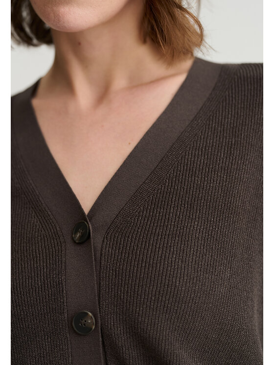 TATUUM TATUUM Kardigan SEWERELA Brązowy Classic Fit