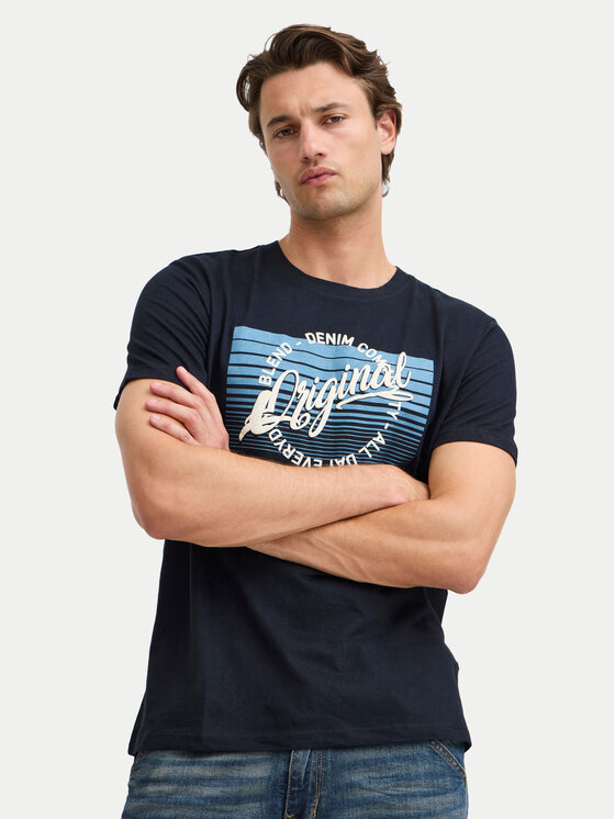 Blend Blend T-Shirt 20717959 Czarny Regular Fit