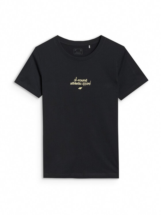 4F 4F T-Shirt MIDSHOP TEXTILE Czarny Regular Fit
