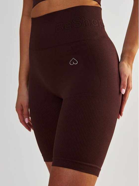BeShaped BeShaped Szorty sportowe Modelujące Body Boost Brązowy Shaping Fit