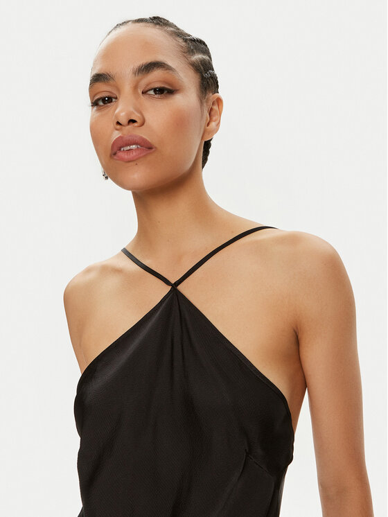 TWINSET TWINSET Rochie de seară 241TT2161 Negru Slim Fit
