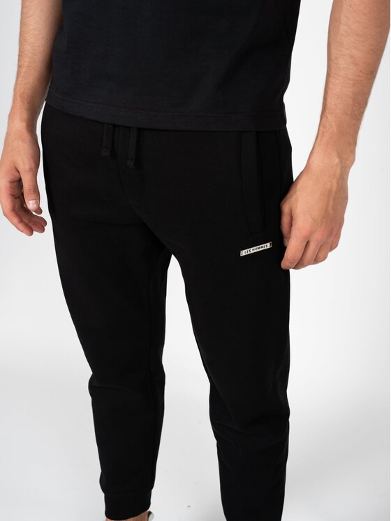 Les Hommes Les Hommes Παντελόνι υφασμάτινο LBH4003700U Μαύρο Slim Fit