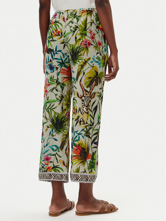 LOLA CASADEMUNT LOLA CASADEMUNT Hlače iz tkanine LS2514016 Pisana Relaxed Fit
