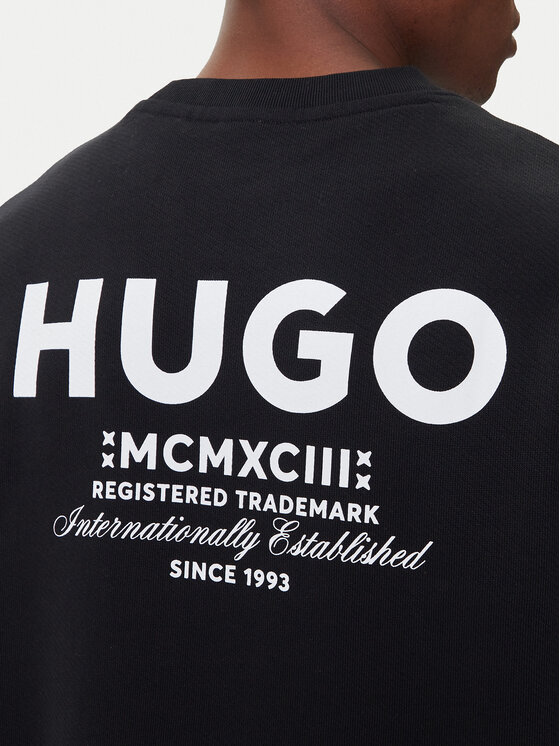 HUGO HUGO Bluza Naviu 50510732 Czarny Loose Fit