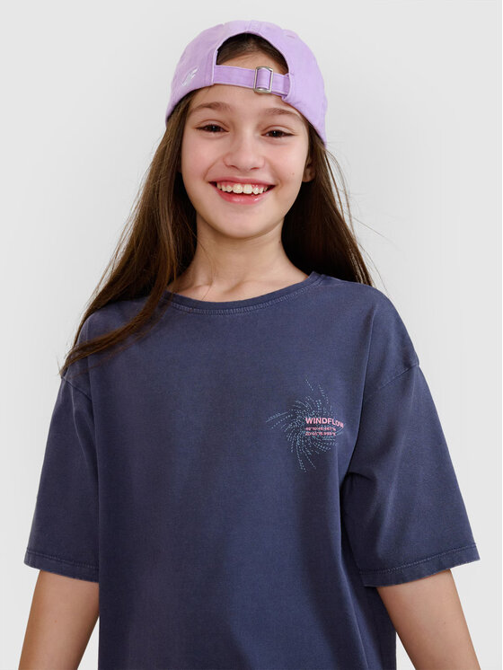 4F 4F T-Shirt 4FJWSS25TTSHF1853-22S Černá Oversize