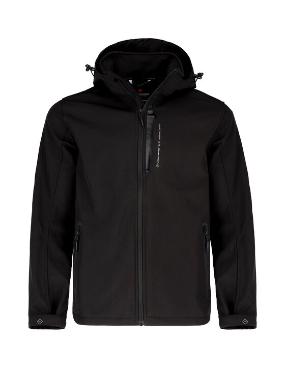 Volcano Volcano Kurtka softshell F-FORKE Czarny Regular Fit