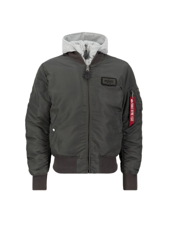 Alpha Industries Alpha Industries Kurtka bomber AI.183110-04-XL Szary Slim Fit