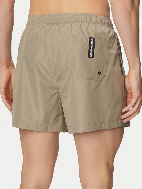 KARL LAGERFELD KARL LAGERFELD Pantaloni scurți pentru înot A1M46013 Bej Regular Fit
