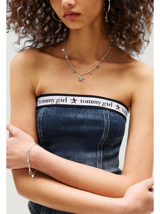 Tommy Jeans Tommy Jeans T-shirt TOMMY GIRL DENIM TUB Blu Girl Fit