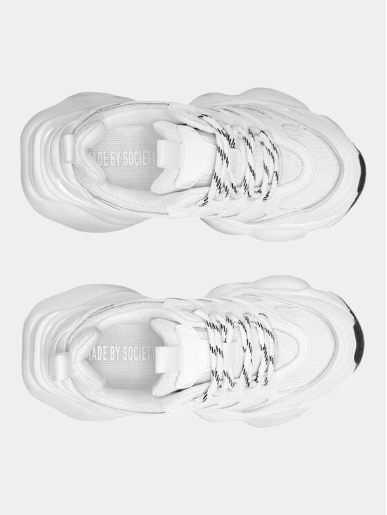 MADE BY SOCIETY MADE BY SOCIETY Sneakersy MBS 02 WHITE M - I15965 Biały