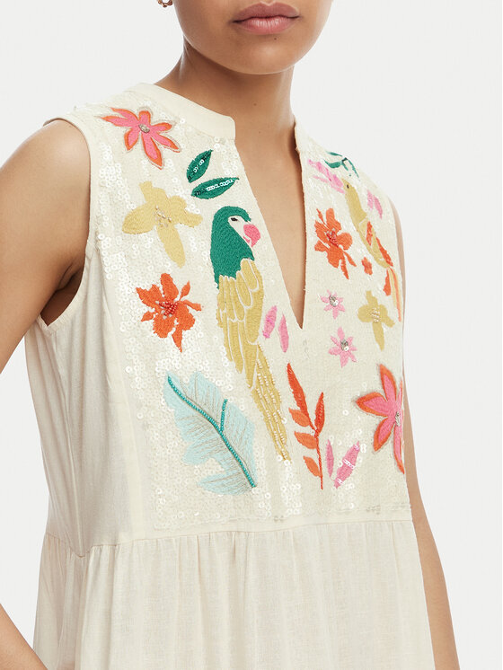 LOLA CASADEMUNT LOLA CASADEMUNT Vestito estivo LS2616006 Crema Relaxed Fit