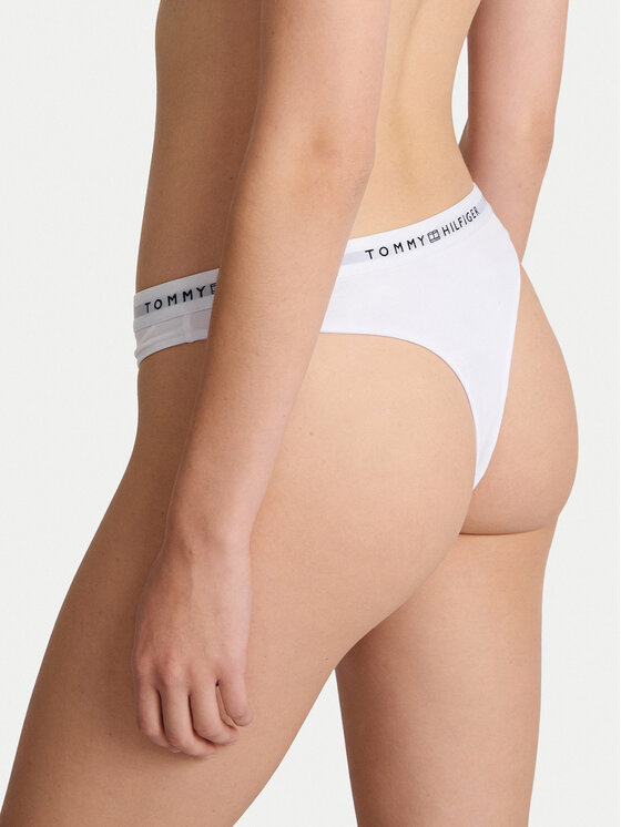 Tommy Hilfiger Tommy Hilfiger Στρίνγκ UW0UW05875 Λευκό
