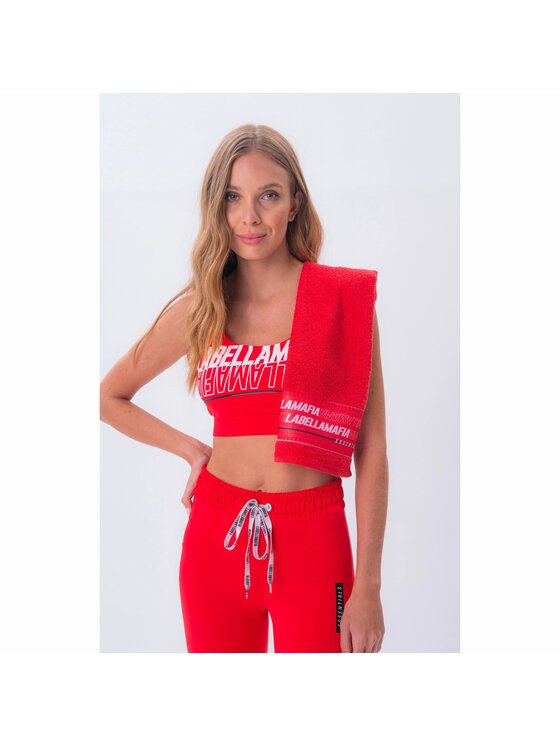 LaBellaMafia LaBellaMafia Ręcznik LABELLAMAFIA TOWEL ESSENTIALS RED Czerwony