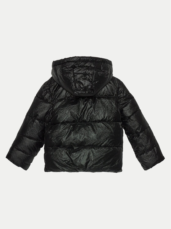 Guess Guess Kurtka z imitacji skóry J4BL02 WGIW0 Czarny Regular Fit