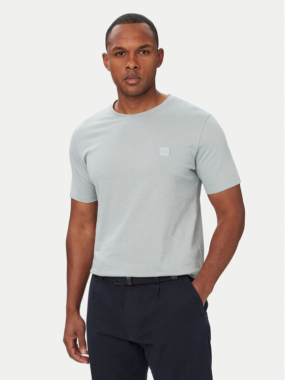 BOSS Tricou Tales 50508584 Gri Regular Fit
