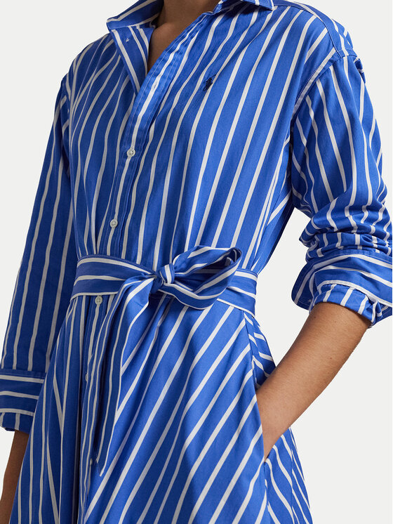Polo Ralph Lauren Polo Ralph Lauren Košeľové šaty 211891428004 Modrá Regular Fit