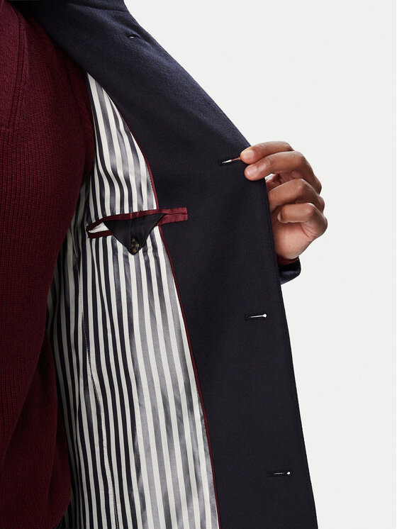 Tommy Hilfiger Tommy Hilfiger Wollmantel MW0MW40767 Dunkelblau Regular Fit