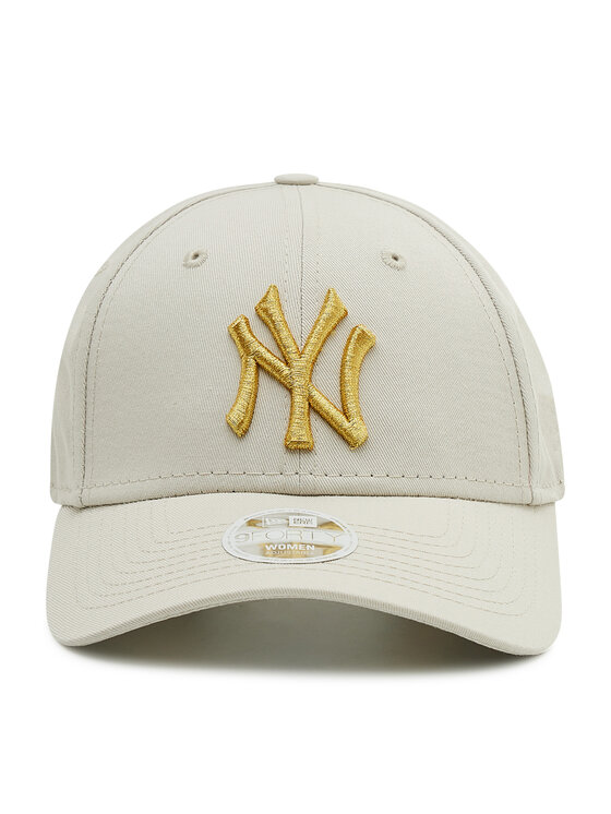 New Era New Era Czapka z daszkiem New York Yankees Metallic 60222491 Beżowy
