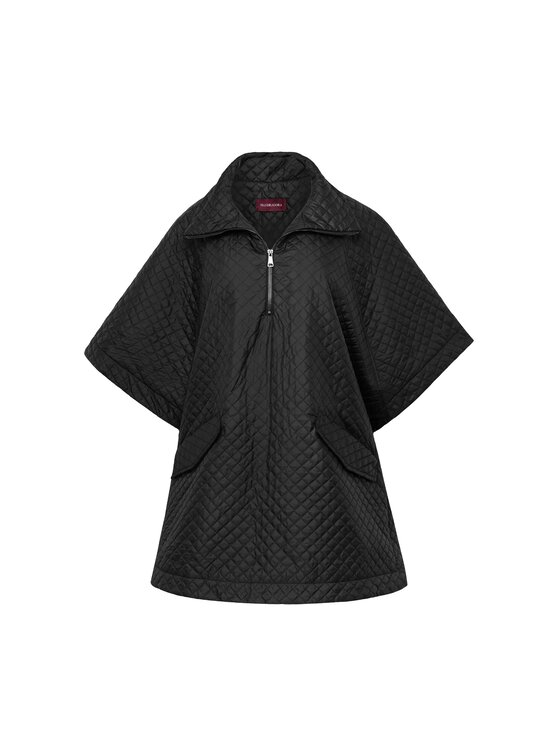 MANDRAGORA MANDRAGORA Pončo Lace Čierna Slim Fit