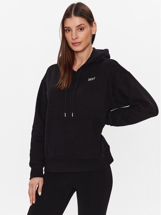 DKNY Sport DKNY Sport Majica dugih rukava DP2T9057 Crna Classic Fit