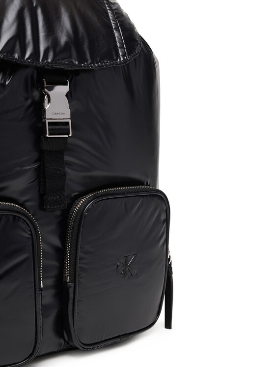 Calvin Klein Calvin Klein Hátizsák Pocket Nylon Flap Backpack LV04F3406G Fekete
