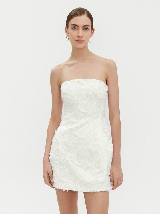 BARDOT BARDOT Koktejlové šaty 59333DB2 Biela Regular Fit