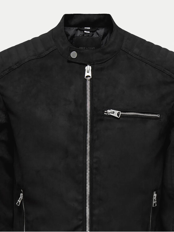 Only & Sons Only & Sons Jakna od imitacije kože Gus 22029650 Crna Regular Fit