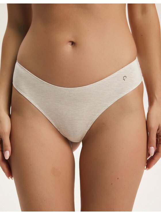 Stringi, rozmiar S, Beżowe, 43663