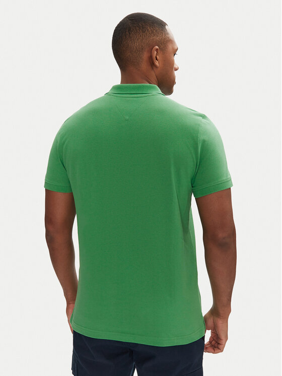 Tommy Jeans Tommy Jeans Polo DM0DM20676 Zelena Slim Fit