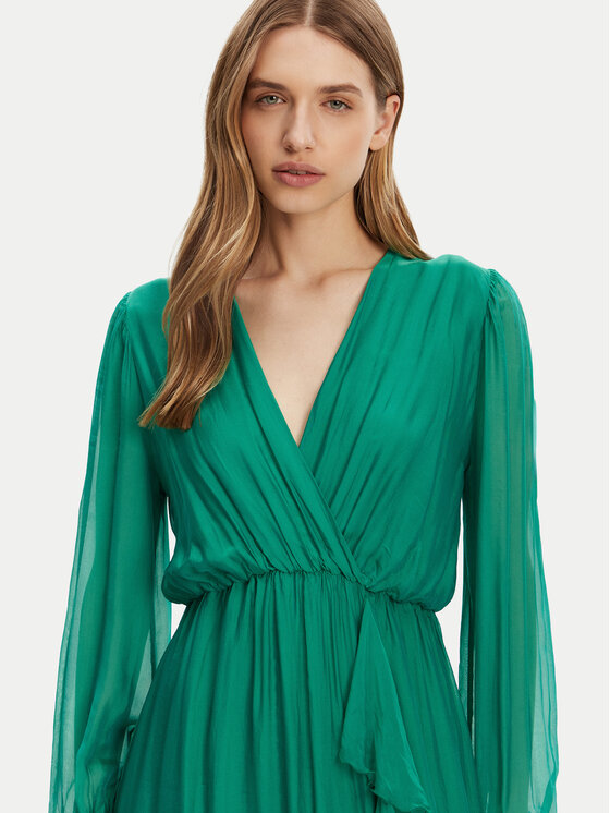Haveone Haveone Rochie de vară AFF-N013 Verde Loose Fit