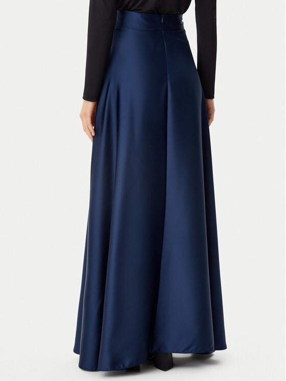 Rinascimento Rinascimento Maxi sukňa CFC0122686003 Tmavomodrá Regular Fit